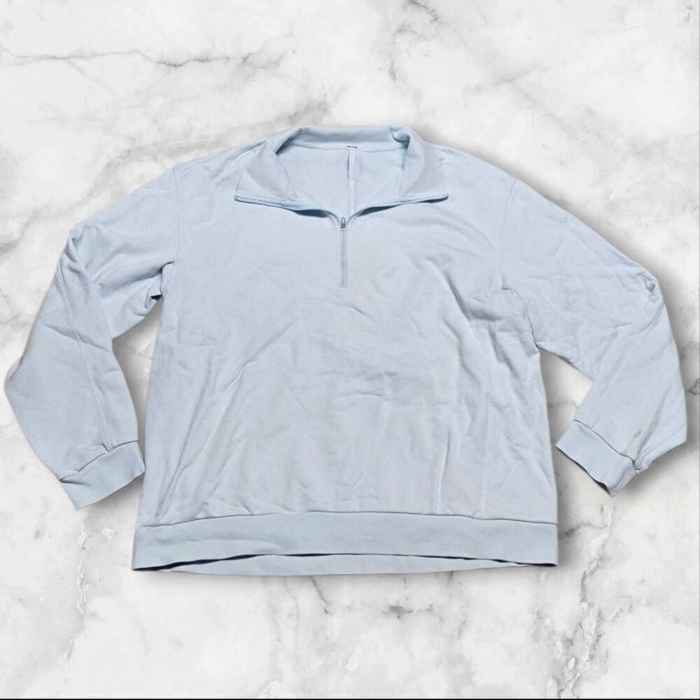 Lululemon Mens Light Blue XL Long Sleeve Quarter Zip